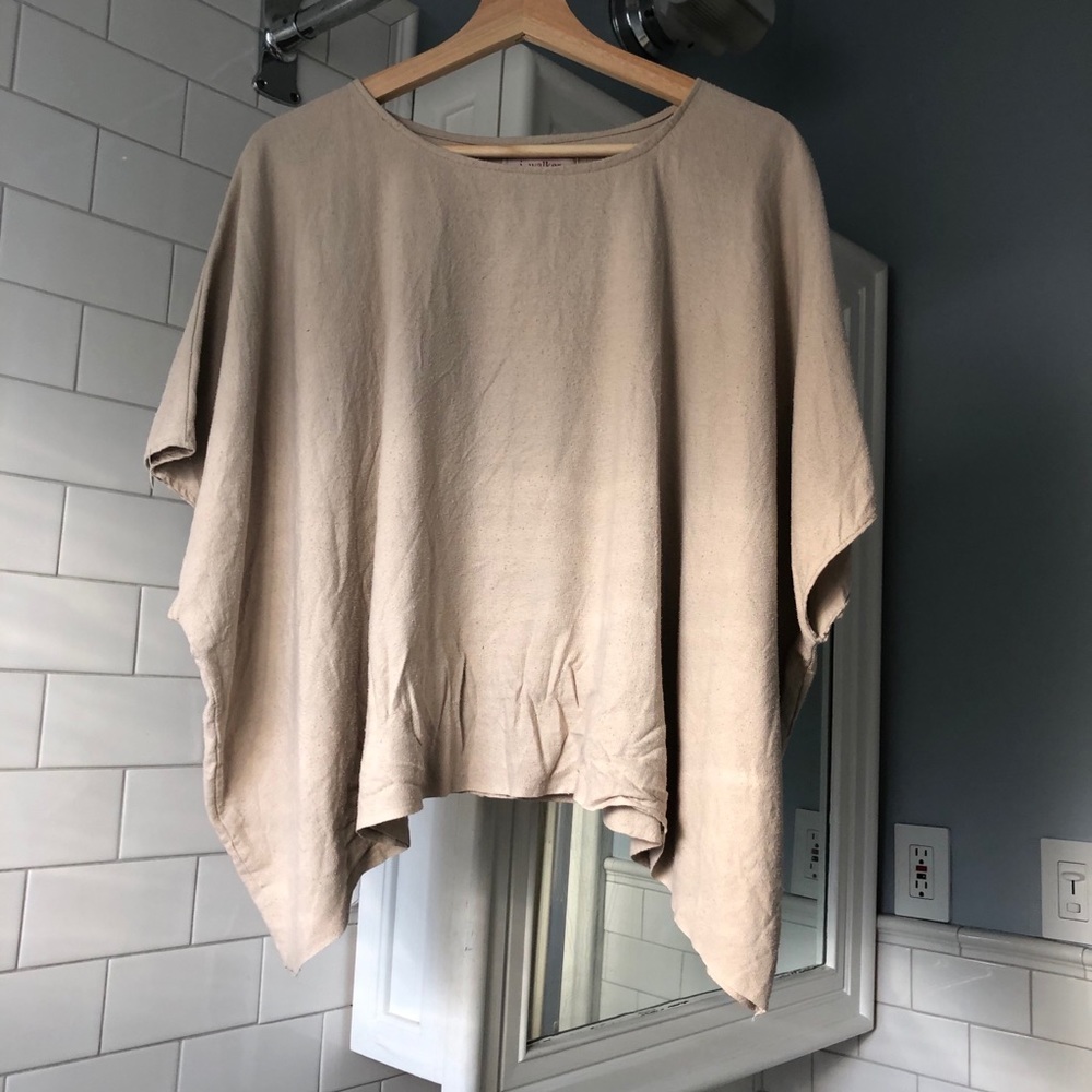 Handmade linen slow fashion top